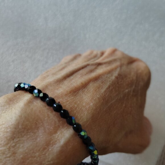 Alex and Ani AB  Swarovski Crystal Beaded Bangle 429 - Picture 3 of 4